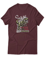 T-Shirt Αντρικό - Tyrannosaurus Rex - Color Thumbnail Μπορντό