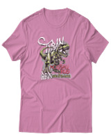 T-Shirt Αντρικό - Tyrannosaurus Rex - Color Thumbnail Ροζ