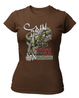 T-Shirt Στενή Γραμμή - Tyrannosaurus Rex - Color Thumbnail Καφέ