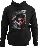 Φούτερ με κουκούλα - Uchiha Itachi - Color Thumbnail Μαύρο