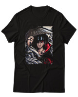 T-Shirt  Γυναικείο - Uchiha Itachi - Color Thumbnail Μαύρο