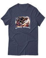 T-Shirt Αντρικό - Uchiha Madara - Color Thumbnail Μπλε Γκρι