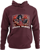 Φούτερ με κουκούλα - Uchiha Madara - Color Thumbnail Marron