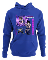 Φούτερ με κουκούλα Γυναικείο - Uchiha Sasuke - Color Thumbnail Μπλε Ρουά