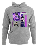 Φούτερ με κουκούλα Γυναικείο - Uchiha Sasuke - Color Thumbnail Γκρι Μελανζέ
