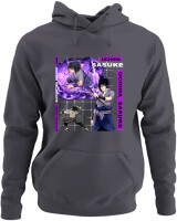 Φούτερ με κουκούλα - Uchiha Sasuke - Color Thumbnail Ανθρακί