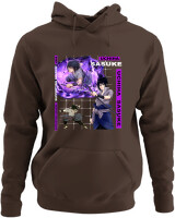 Φούτερ με κουκούλα - Uchiha Sasuke - Color Thumbnail Καφέ