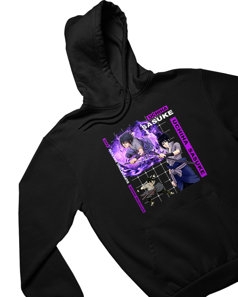 Φούτερ με κουκούλα Γυναικείο - Uchiha Sasuke - Image 1