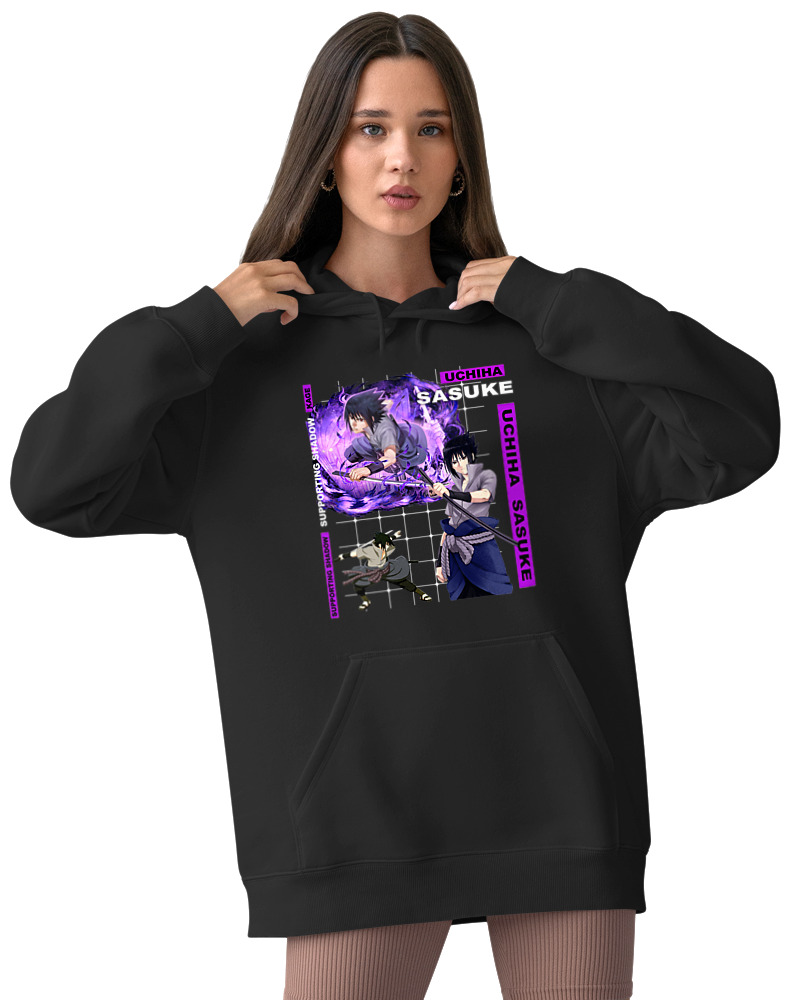 Φούτερ με κουκούλα Γυναικείο - Uchiha Sasuke - Image 2