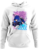 Φούτερ με κουκούλα - Uchiha Sasuke - Color Thumbnail ΄Ασπρο