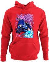 Φούτερ με κουκούλα - Uchiha Sasuke - Color Thumbnail Κόκκινο