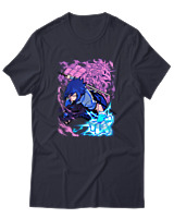 T-Shirt Αντρικό - Uchiha Sasuke - Color Thumbnail Σκούρο Μπλε