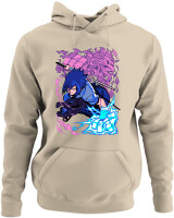 Φούτερ με κουκούλα - Uchiha Sasuke - Color Thumbnail Μπέζ