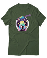 T-Shirt Αντρικό - Ufo Moo - Color Thumbnail Κυπαρισσί