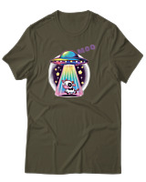 T-Shirt Αντρικό - Ufo Moo - Color Thumbnail Χακί