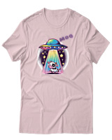 T-Shirt Αντρικό - Ufo Moo - Color Thumbnail Απαλό Ροζ