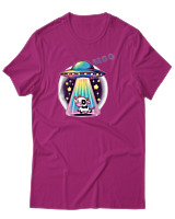 T-Shirt Αντρικό - Ufo Moo - Color Thumbnail Φουξια