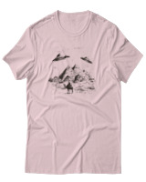 T-Shirt Αντρικό - Ufo Pyramids - Color Thumbnail Απαλό Ροζ