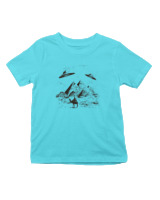 T-Shirt  Παιδικό - Ufo Pyramids - Color Thumbnail Οινοπνευματί