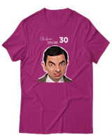 T-Shirt Αντρικό - Uh Dear You Are 30 - Color Thumbnail Φουξια