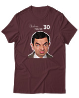 T-Shirt  Γυναικείο - Uh Dear You Are 30 - Color Thumbnail Μπορντό