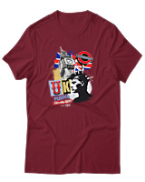 T-Shirt Αντρικό - Uk Punks - Color Thumbnail Σκούρο Κόκκινο