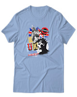 T-Shirt Αντρικό - Uk Punks - Color Thumbnail Γαλάζιο
