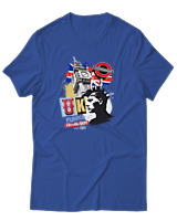 T-Shirt Αντρικό - Uk Punks - Color Thumbnail Μπλε Ρουά