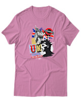 T-Shirt  Γυναικείο - Uk Punks - Color Thumbnail Ροζ