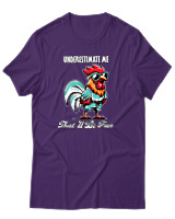 T-Shirt Αντρικό - Underestimade Me - Color Thumbnail Σκούρο Μωβ