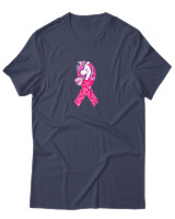 T-Shirt  Γυναικείο - Unicorn squad - Color Thumbnail Μπλέ Γκρί