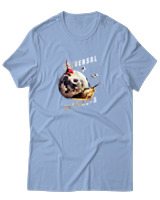 T-Shirt Αντρικό - Univesal Calmness - Color Thumbnail Γαλάζιο