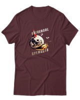T-Shirt Αντρικό - Univesal Calmness - Color Thumbnail Μπορντό