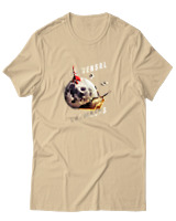 T-Shirt Αντρικό - Univesal Calmness - Color Thumbnail Μπεζ