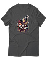 T-Shirt Αντρικό - Unleash The Beast - Color Thumbnail Ανθρακί