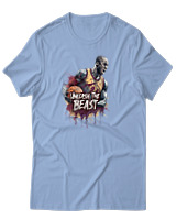 T-Shirt Αντρικό - Unleash The Beast - Color Thumbnail Γαλάζιο