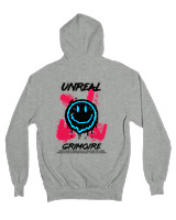 Ζακέτα Φούτερ με κουκούλα Αντρικό - Unreal Grimoire - Color Thumbnail Γκρι Μελανζέ