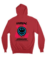 Ζακέτα Φούτερ με κουκούλα Αντρικό - Unreal Grimoire - Color Thumbnail Κόκκινο