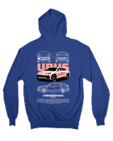 Ζακέτα Φούτερ με κουκούλα Αντρικό - Urus - Color Thumbnail Μπλε Ρουά