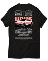 T-Shirt Unisex - Urus - Color Thumbnail Μαύρο