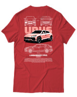 T-Shirt Unisex - Urus - Color Thumbnail Κόκκινο