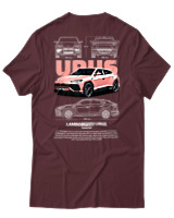 T-Shirt Unisex - Urus - Color Thumbnail Μπορντό