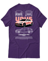 T-Shirt Unisex - Urus - Color Thumbnail Σκούρο Μωβ