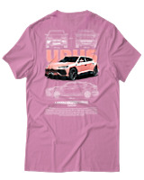 T-Shirt Unisex - Urus - Color Thumbnail Ροζ