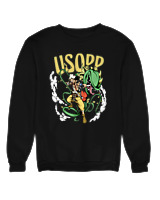 Φούτερ χωρίς κουκούλα Γυναικείο - Usopp The Sniper - Color Thumbnail Μαύρο