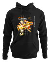 Φούτερ με κουκούλα - Uzumaki Naruto - Color Thumbnail Μαύρο