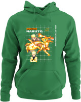 Φούτερ με κουκούλα - Uzumaki Naruto - Color Thumbnail Kelly Green