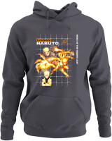 Φούτερ με κουκούλα - Uzumaki Naruto - Color Thumbnail Ανθρακί