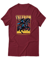 T-Shirt Αντρικό - Valerion - Color Thumbnail Σκούρο Κόκκινο