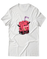 T-Shirt Αντρικό - Vampire Juice - Color Thumbnail Άσπρο